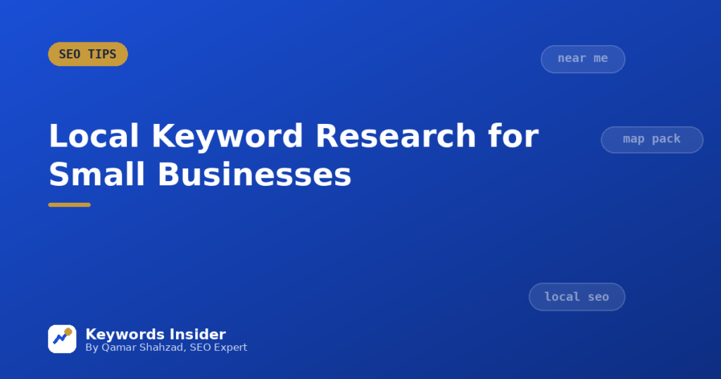 local keyword research for small business